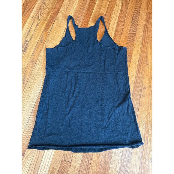 Super Mom Super Wife Super Tired Racerback Tank Top Charcoal Gray Pink White LG - Picture 3 of 5